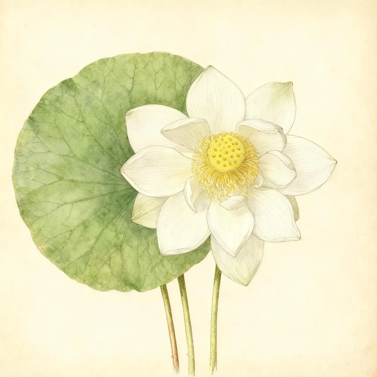 Sacred lotus (Nelumbo nucifera 'Perry's Giant Sunburst')