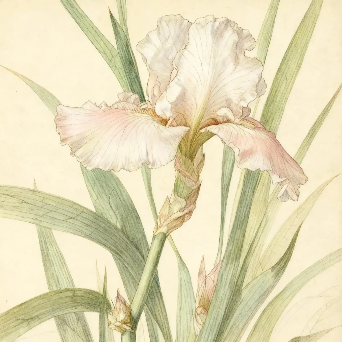 Tall bearded reblooming iris