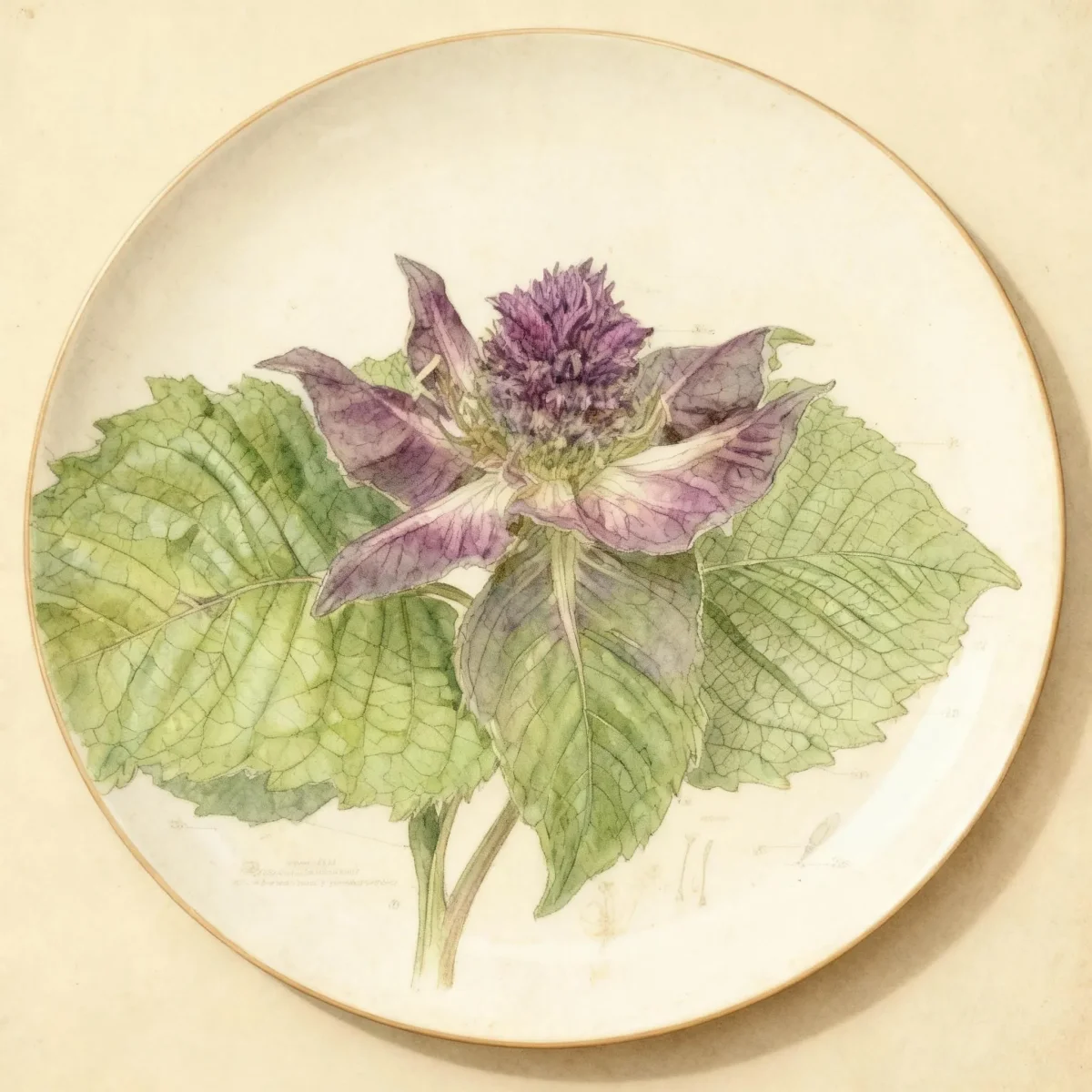 Wild bergamot (Monarda 'Petite Red Supreme')