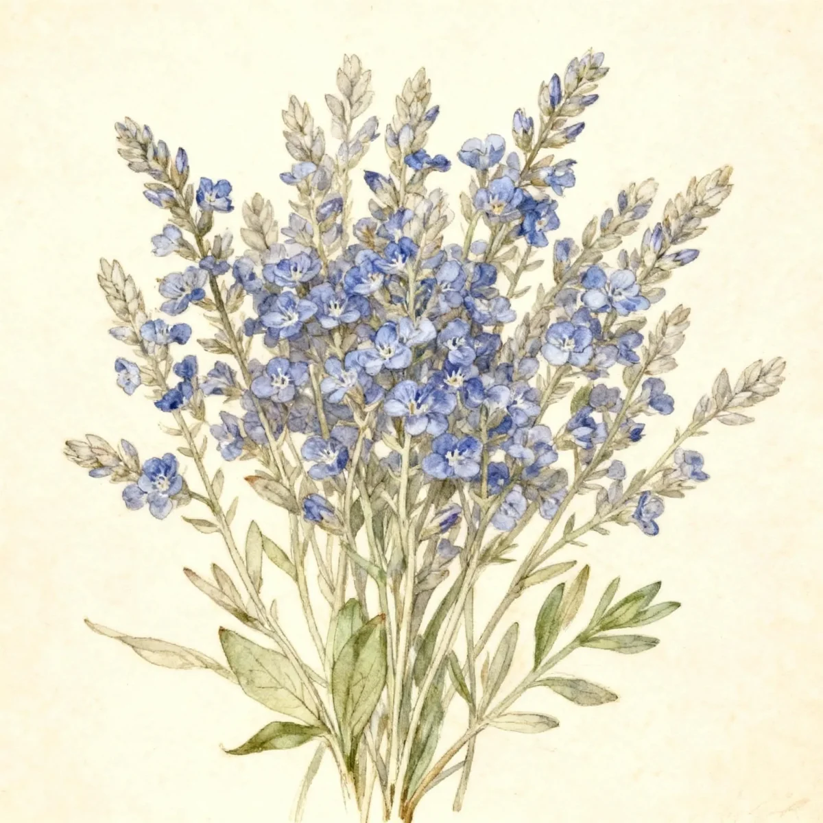 Ash-colored speedwell (Veronica cinerea)