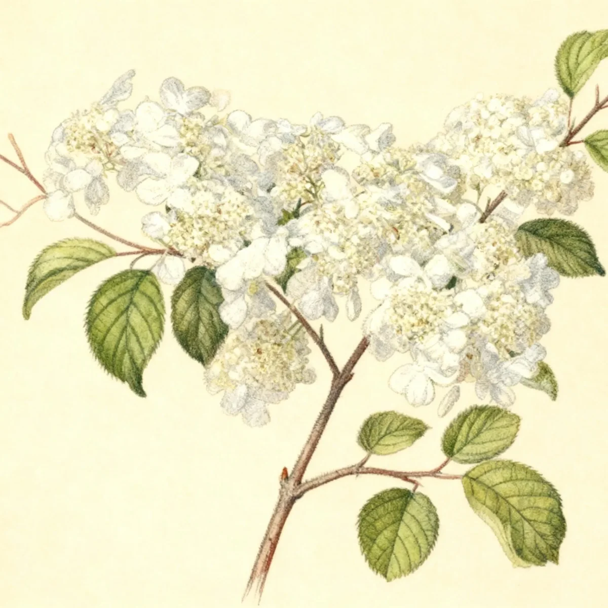 Doublefile viburnum (Viburnum plicatum f. tomentosum 'Mariesii')