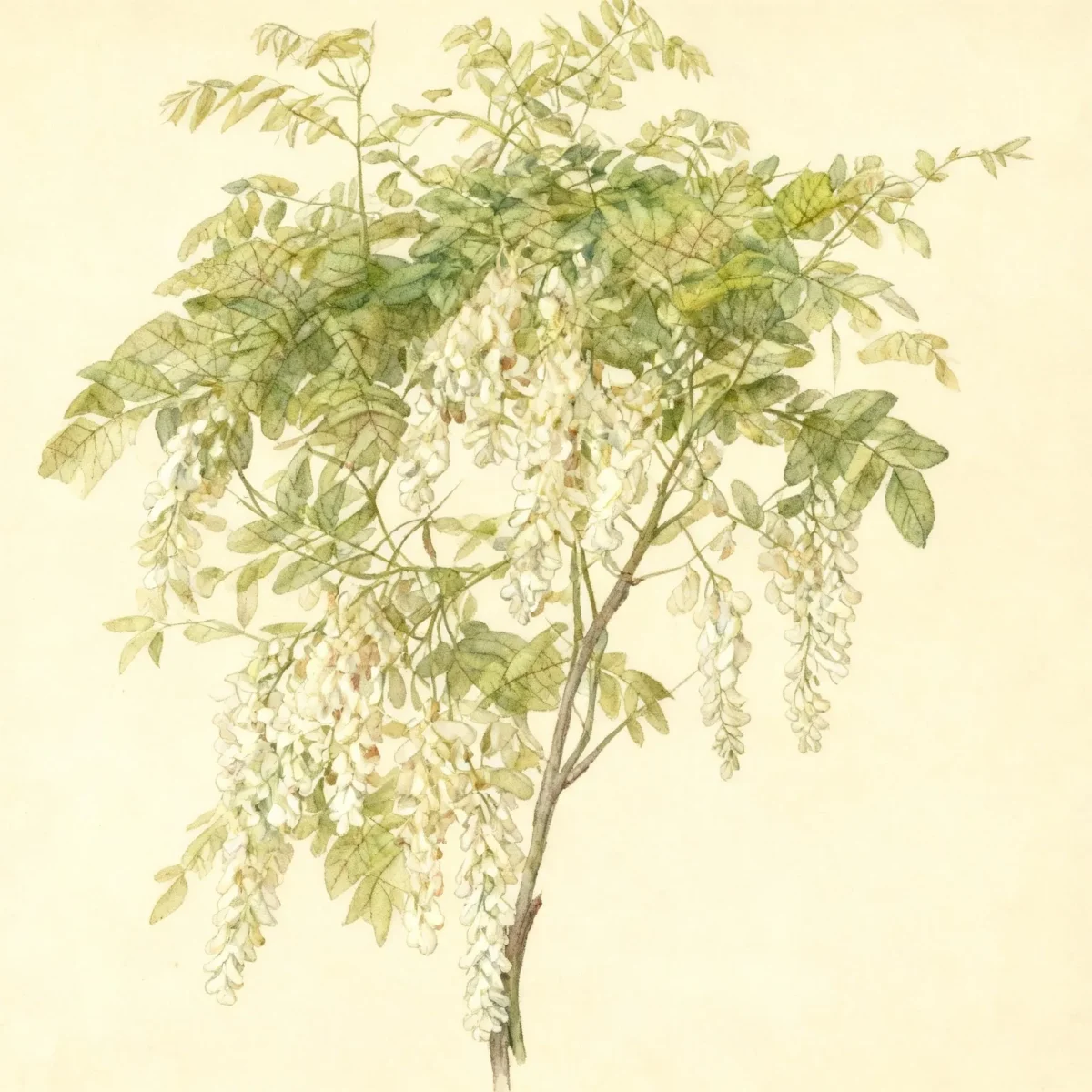 Chinese wisteria (Wisteria sinensis 'Alba')