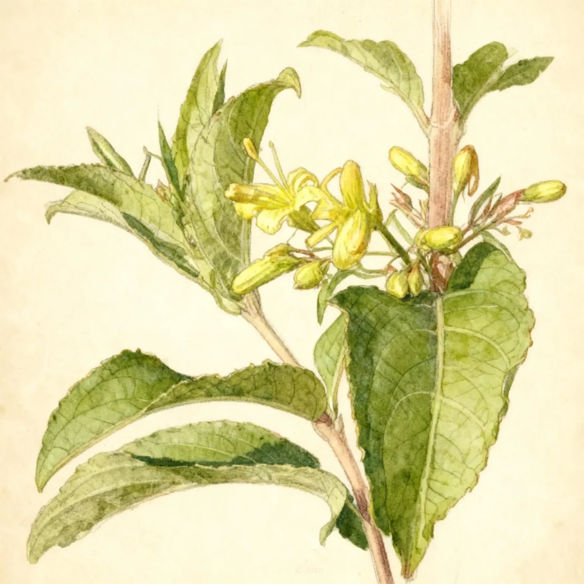 Mountain bush honeysuckle (Diervilla rivularis 'Morton' SUMMER STARS)