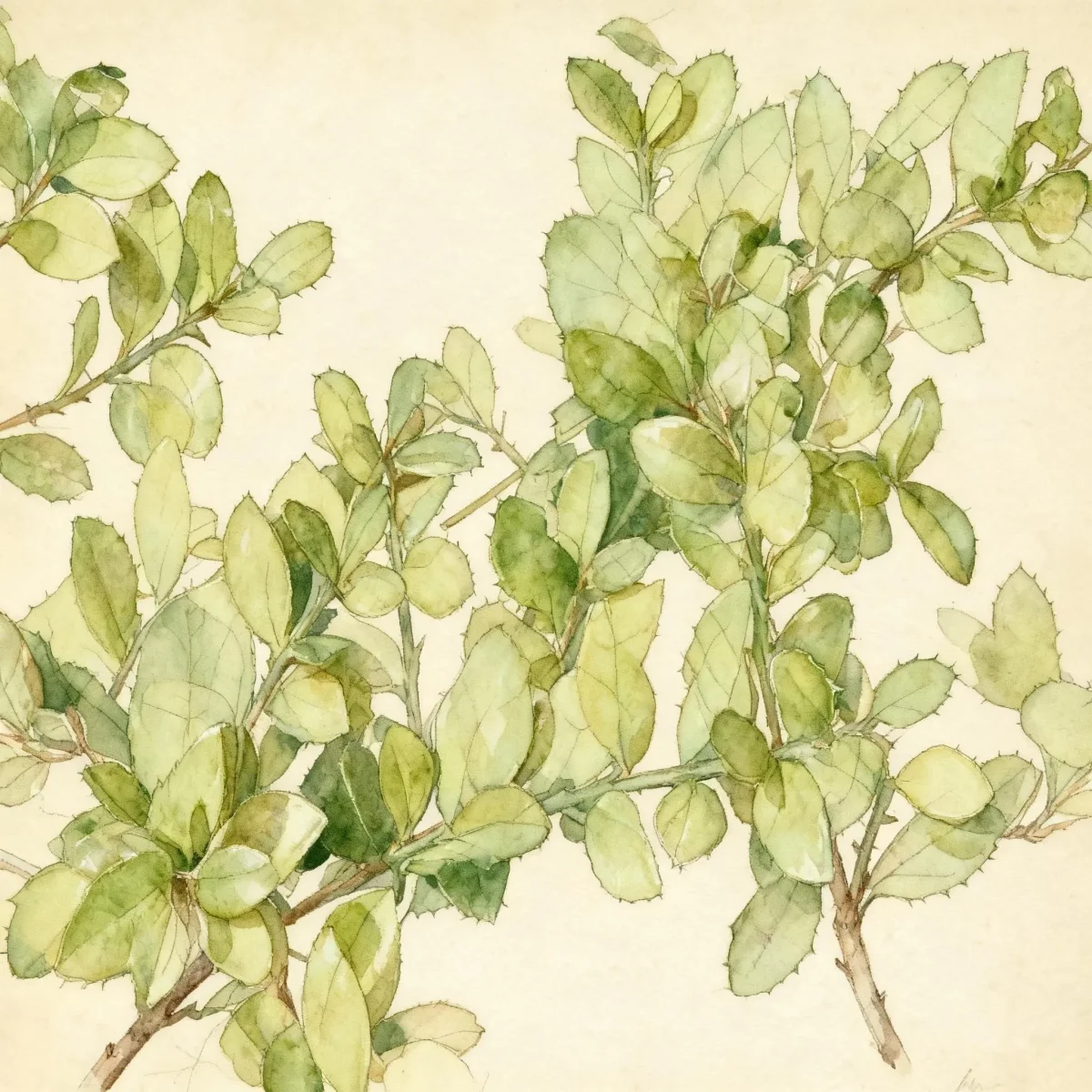 Japanese holly (Ilex crenata 'Golden Gem')