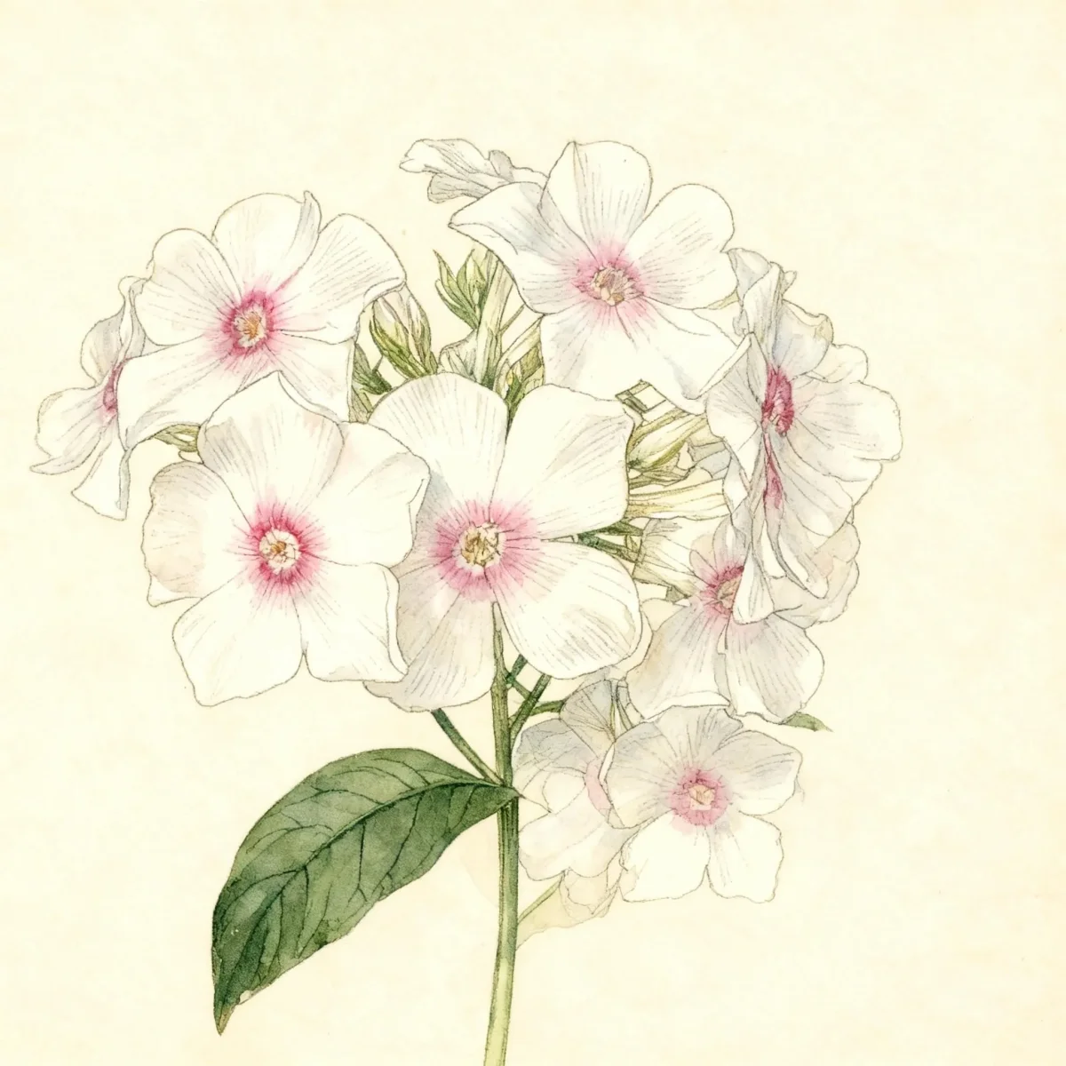 Garden phlox (Phlox paniculata 'Miss Holland')