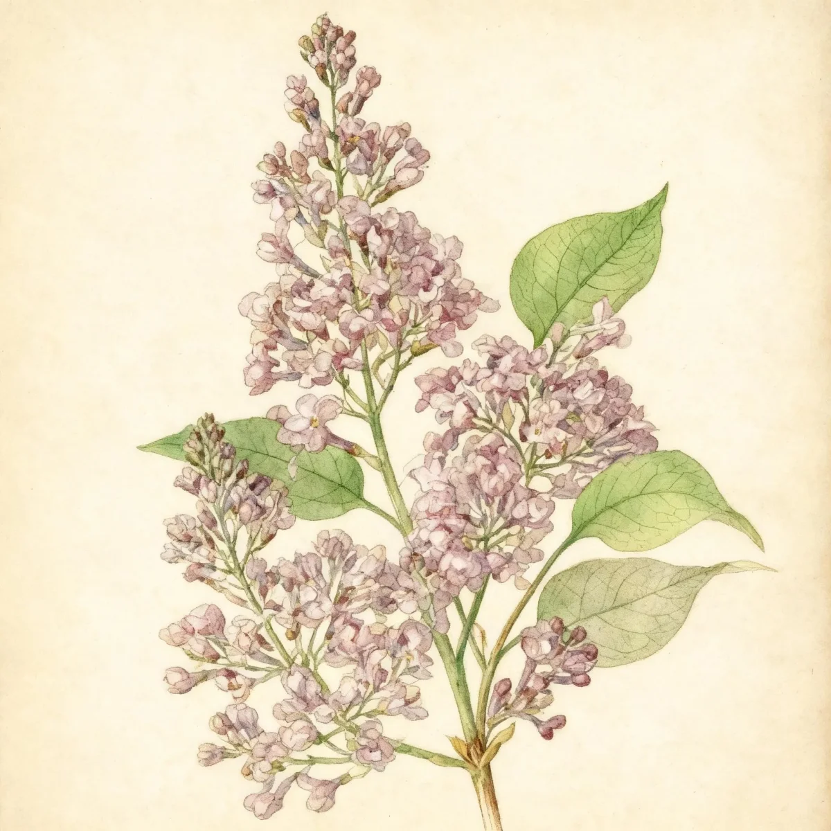 Common lilac (Syringa vulgaris 'Monge')