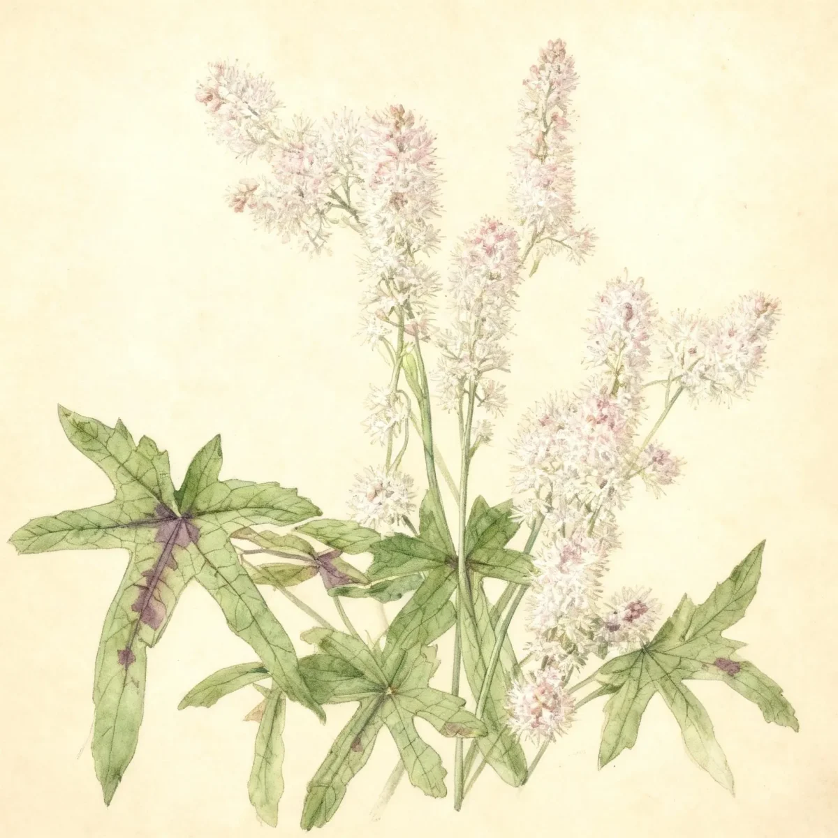 Foam flower (Tiarella 'Cygnet')