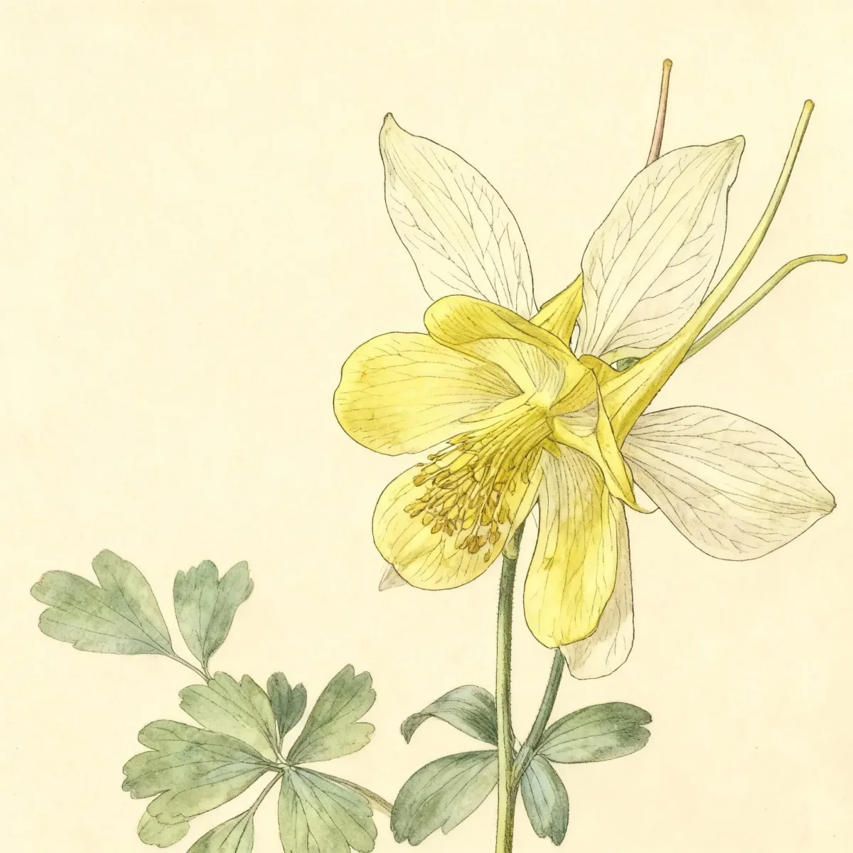 Sweet-scented columbine (Aquilegia fragrans)