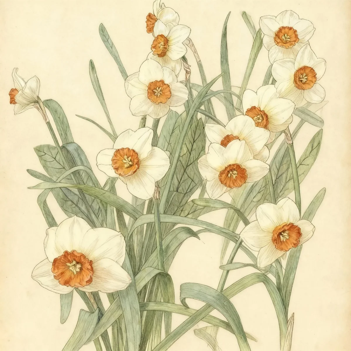 Small-cupped daffodil (Narcissus 'Copper Coin')