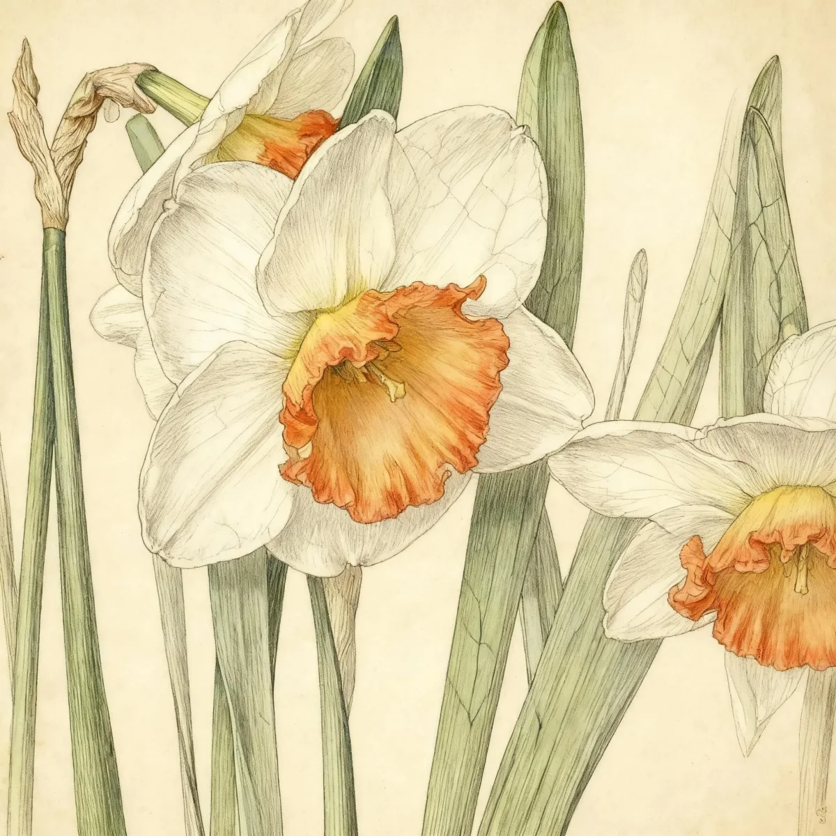 Large-cupped daffodil