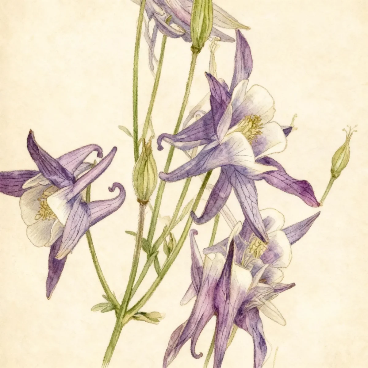 Columbine (Aquilegia 'Winky Blue and White')