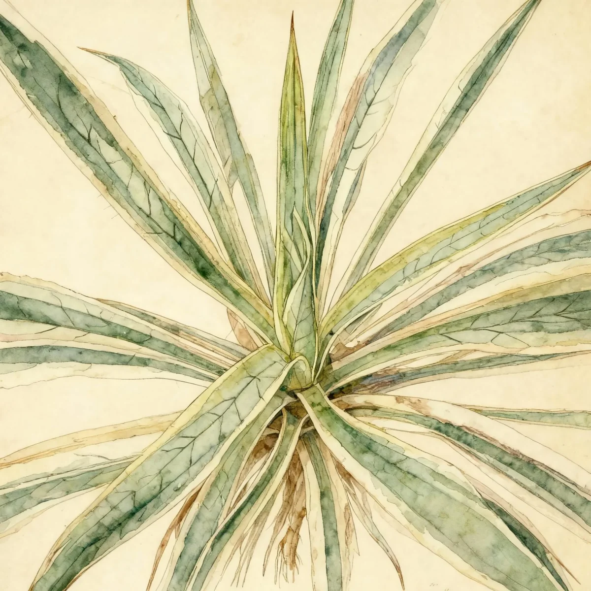 Yucca (Yucca filamentosa 'Variegata')