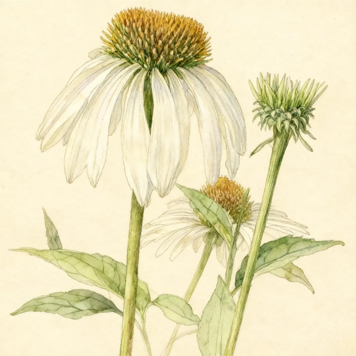 Purple coneflower (Echinacea purpurea 'Finale White')