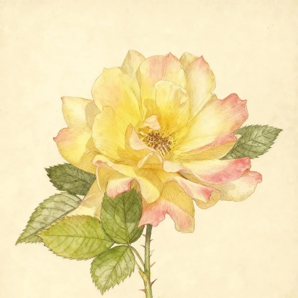 Miniature rose (Rosa 'Savahalo' GOLDEN HALO)