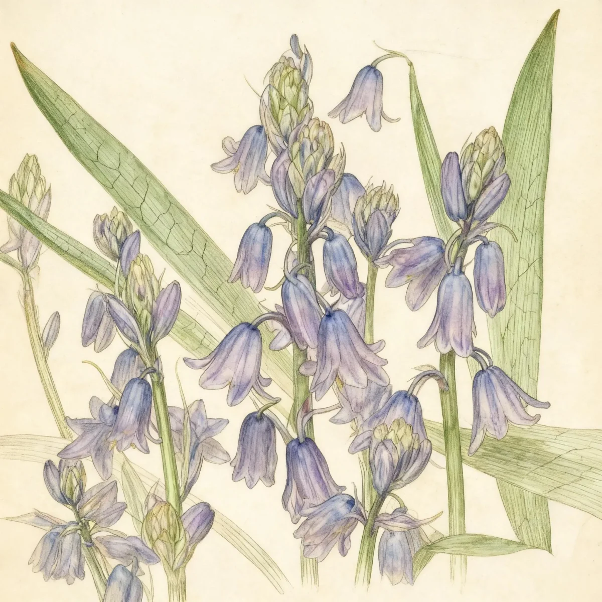 Spanish bluebell (Hyacinthoides hispanica 'Excelsior')