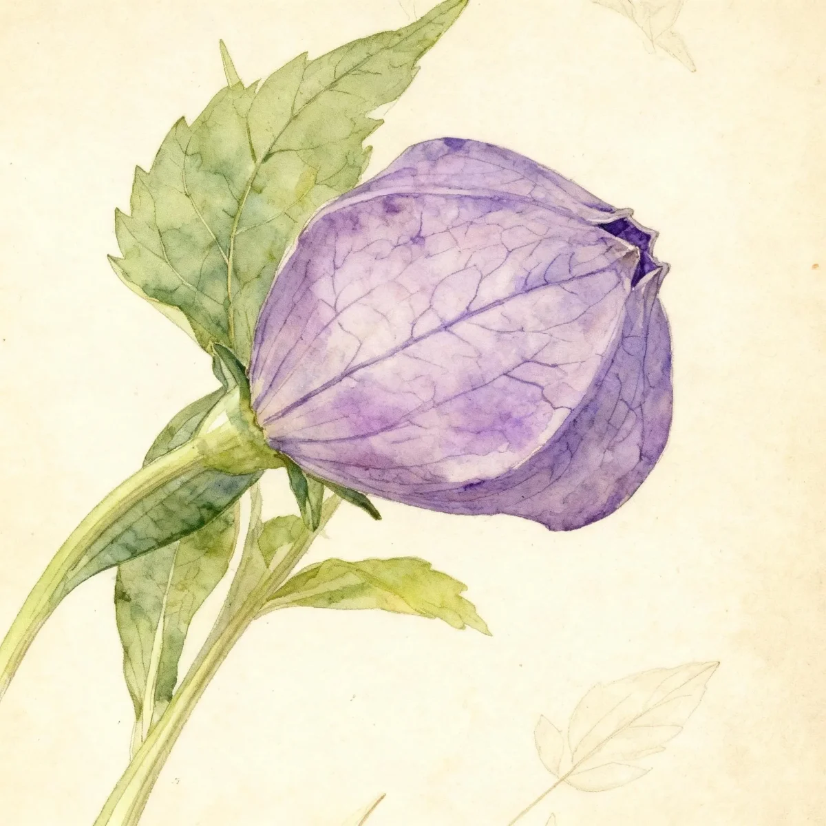 Balloon flower (Platycodon grandiflorus 'Misato Purple')