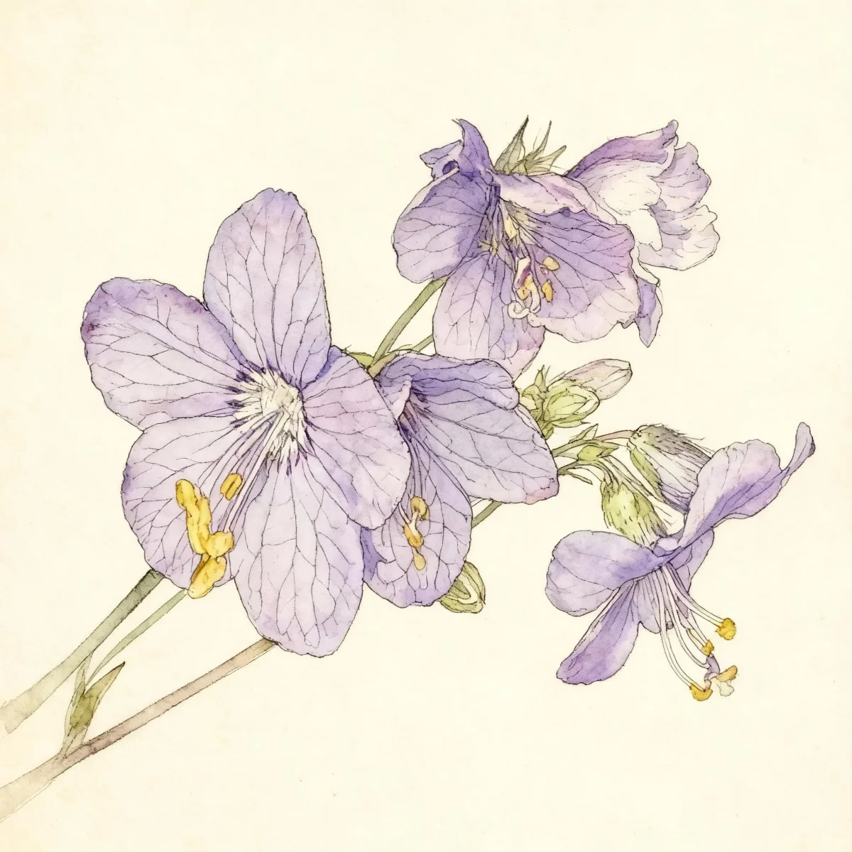 Jacob's ladder (Polemonium 'Bressingham Purple')