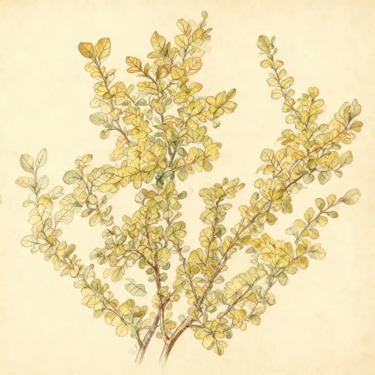 Japanese barberry (Berberis thunbergii 'Aurea')