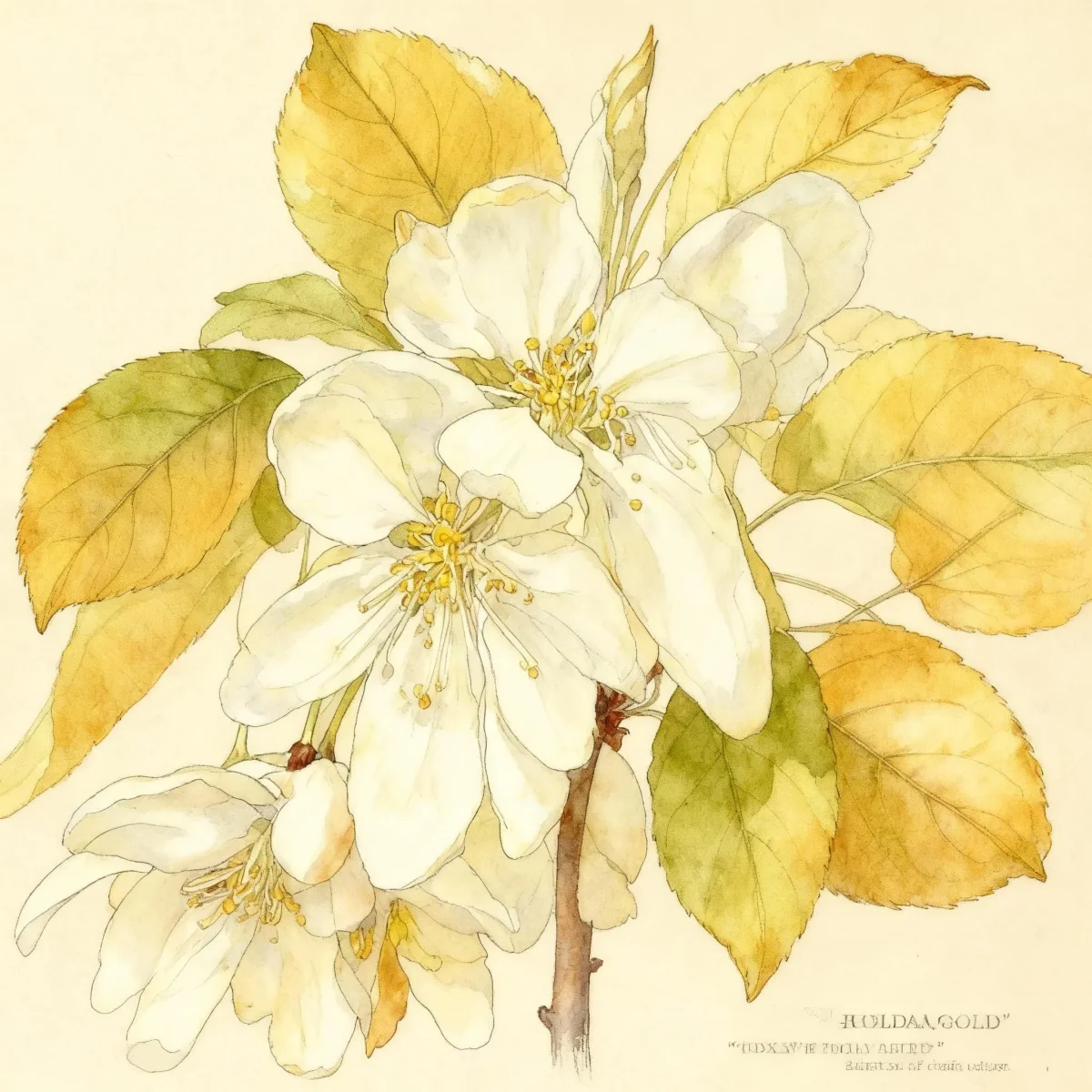 Flowering crabapple (Malus 'Hozam' HOLIDAY GOLD)