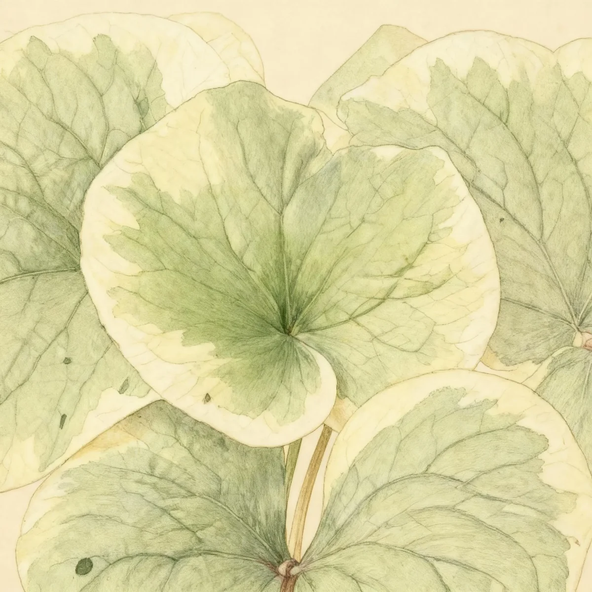 Siberian bugloss (Brunnera macrophylla 'Hadspen Cream')