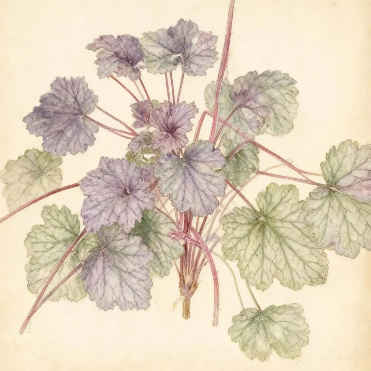 Coral bells (Heuchera 'Frosted Violet')