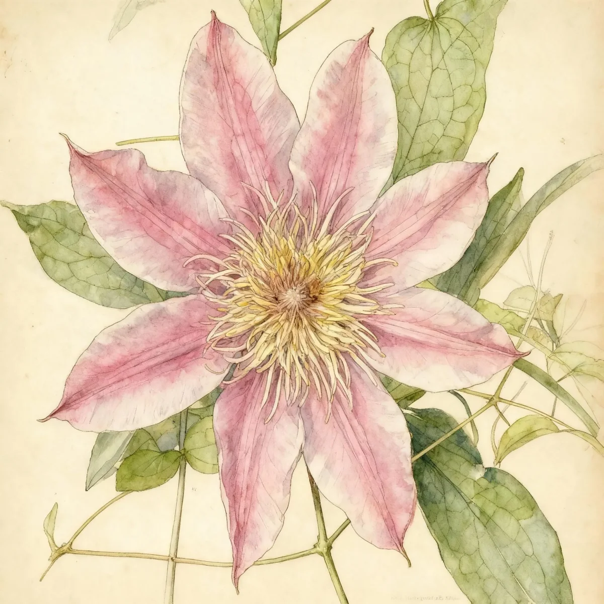 Clematis (Clematis 'Evijohill' JOSEPHINE)