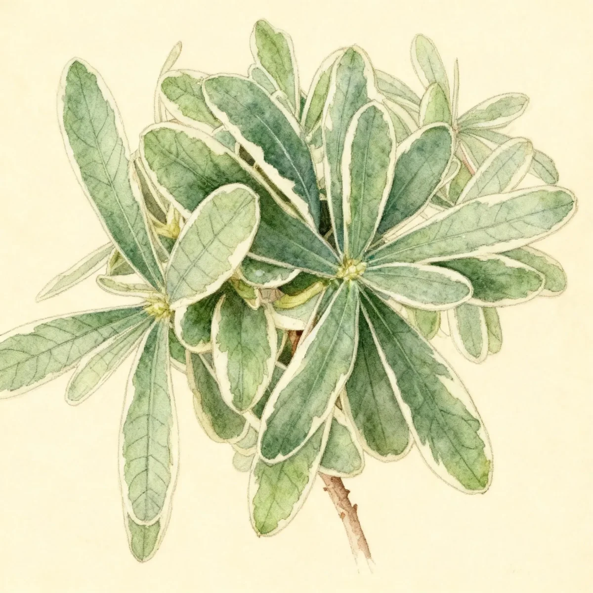 Daphne (Daphne × burkwoodii 'Silveredge')