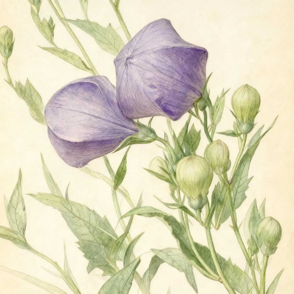 Balloon flower (Platycodon grandiflorus 'Komachi')