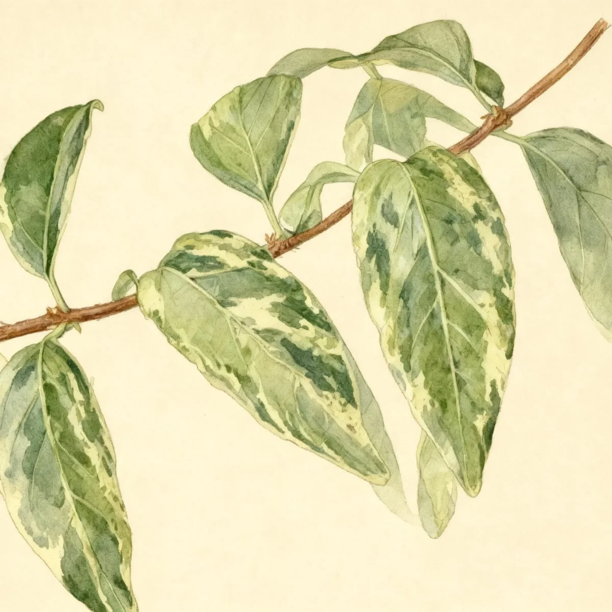 Border forsythia (Forsythia × intermedia 'Variegata')