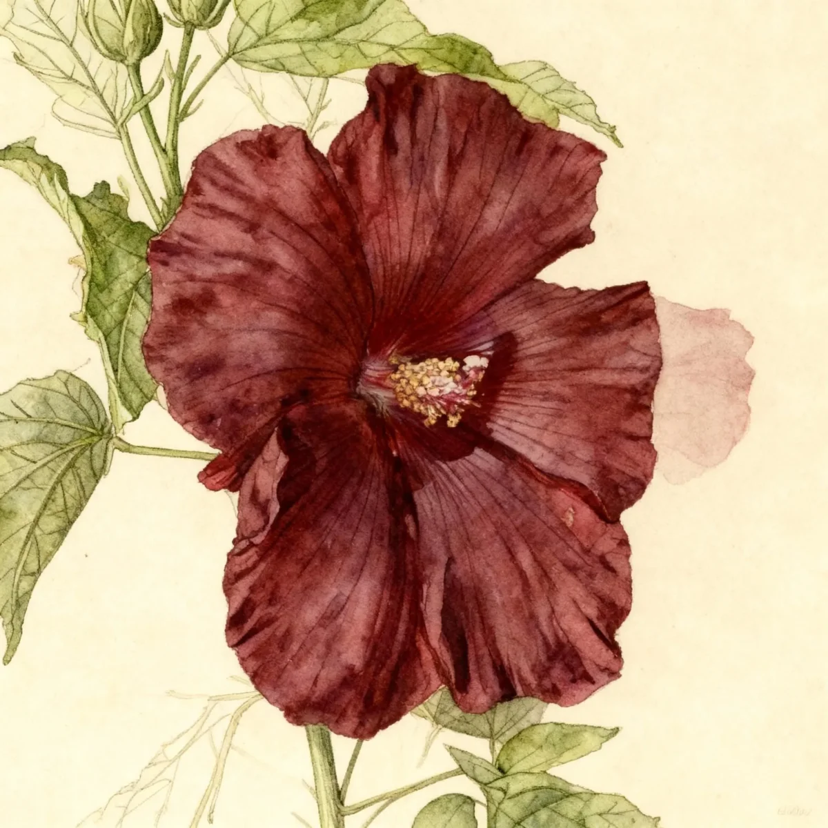 Hibiscus (Hibiscus 'Giant Maroon')