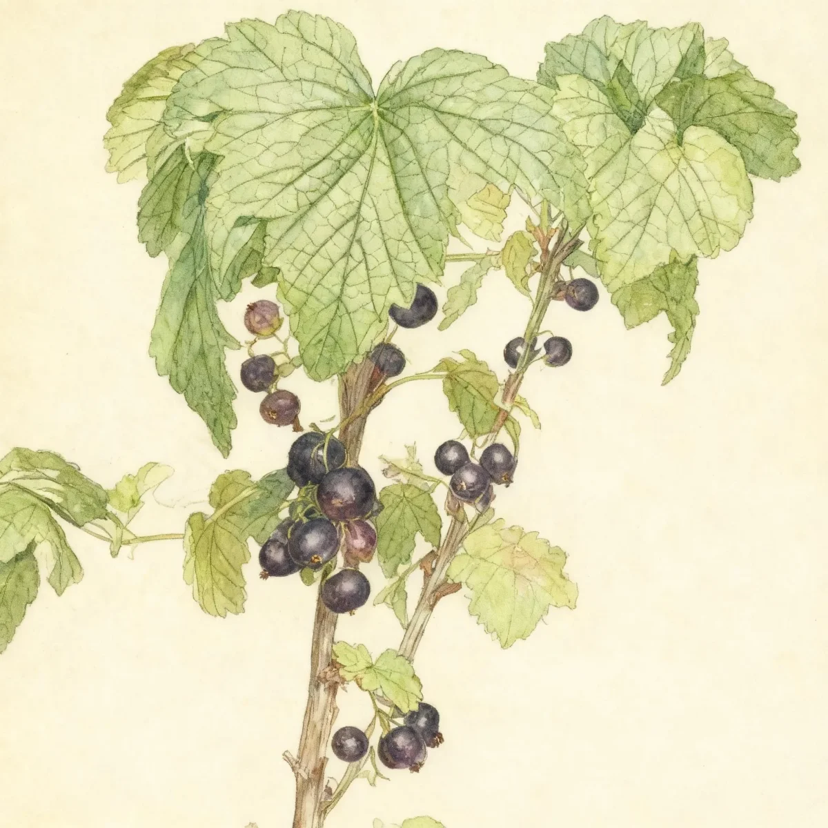 Black currant (Ribes nigrum 'Ben Sarek')