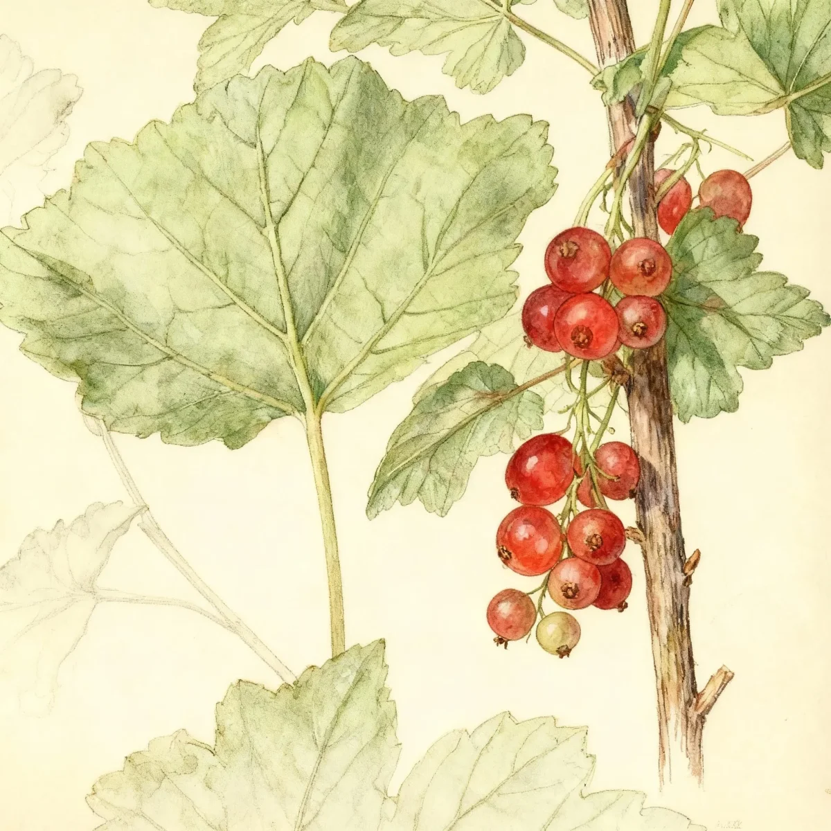 Red currant (Ribes rubrum 'Rovada')