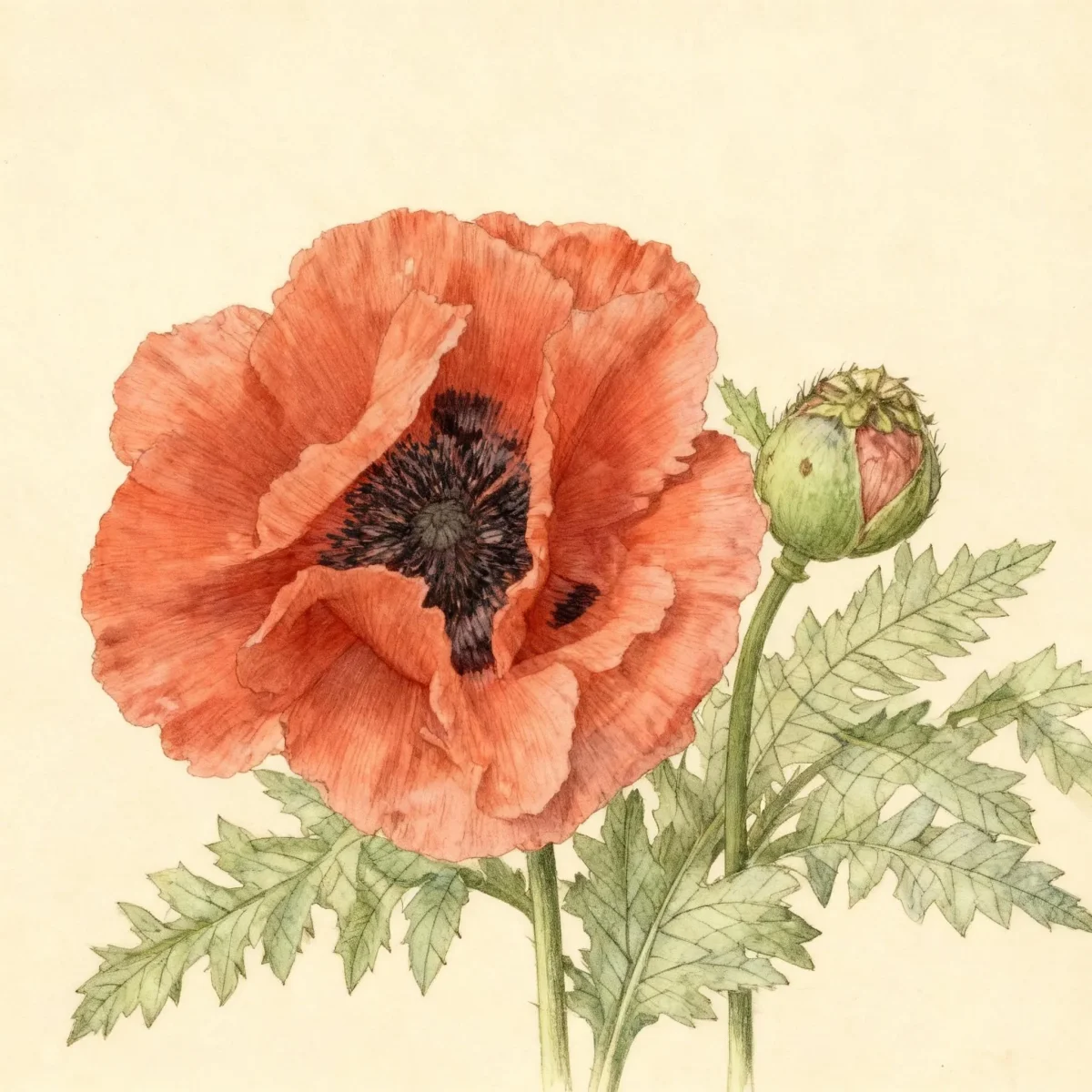 Oriental poppy (Papaver orientale 'Turkenlouis')