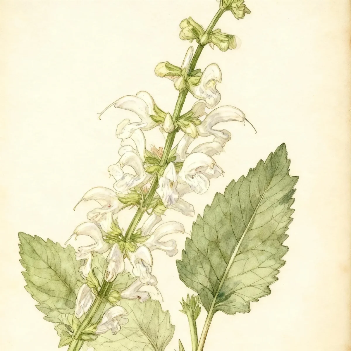 Meadow sage (Salvia pratensis 'Swan Lake')