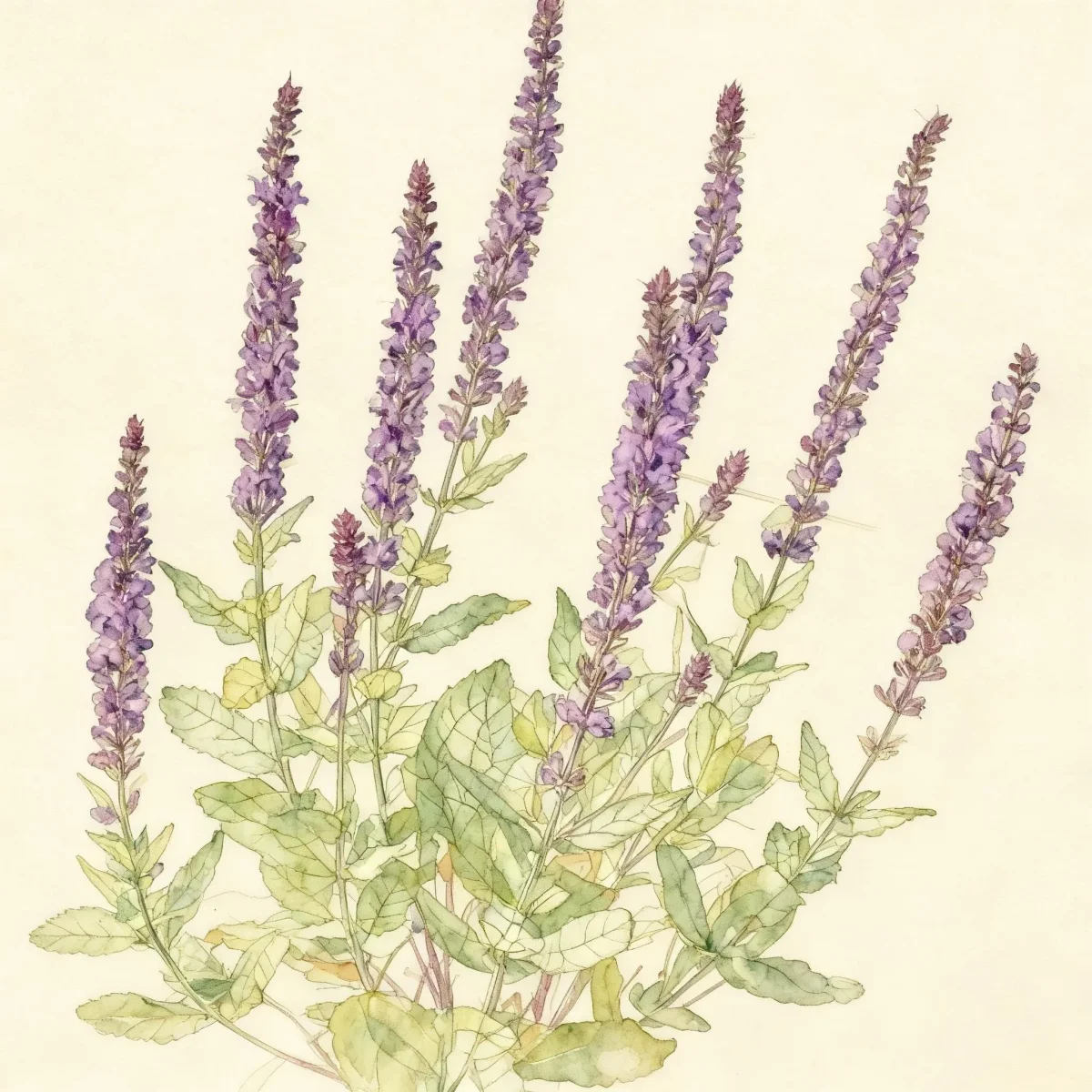 Sage (Salvia nemorosa 'Caradonna')