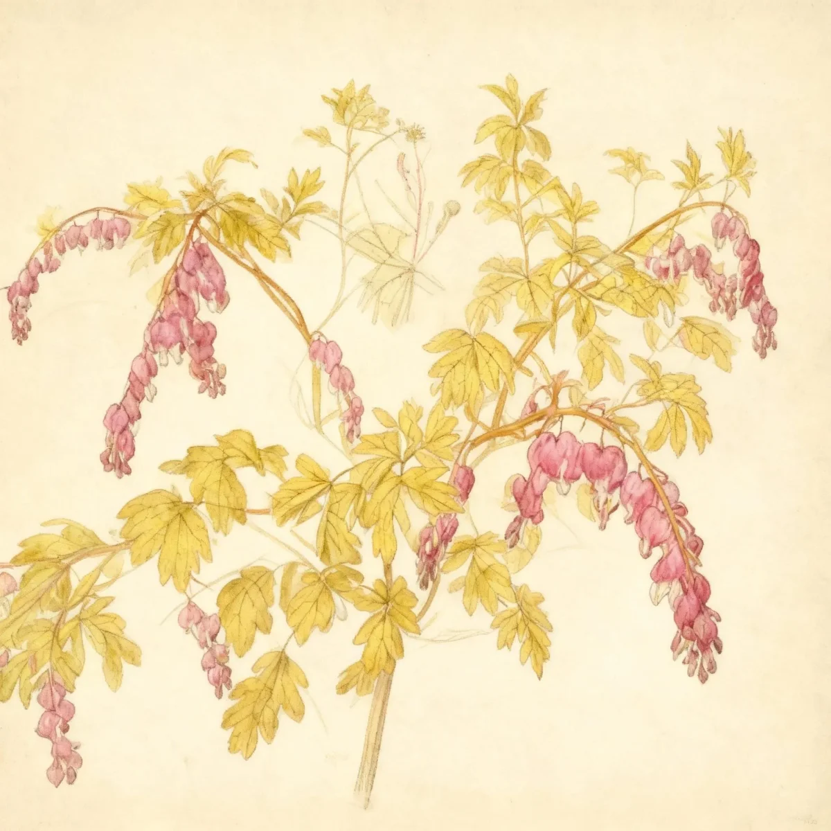 Bleeding heart (Lamprocapnos spectabilis 'Gold Heart')