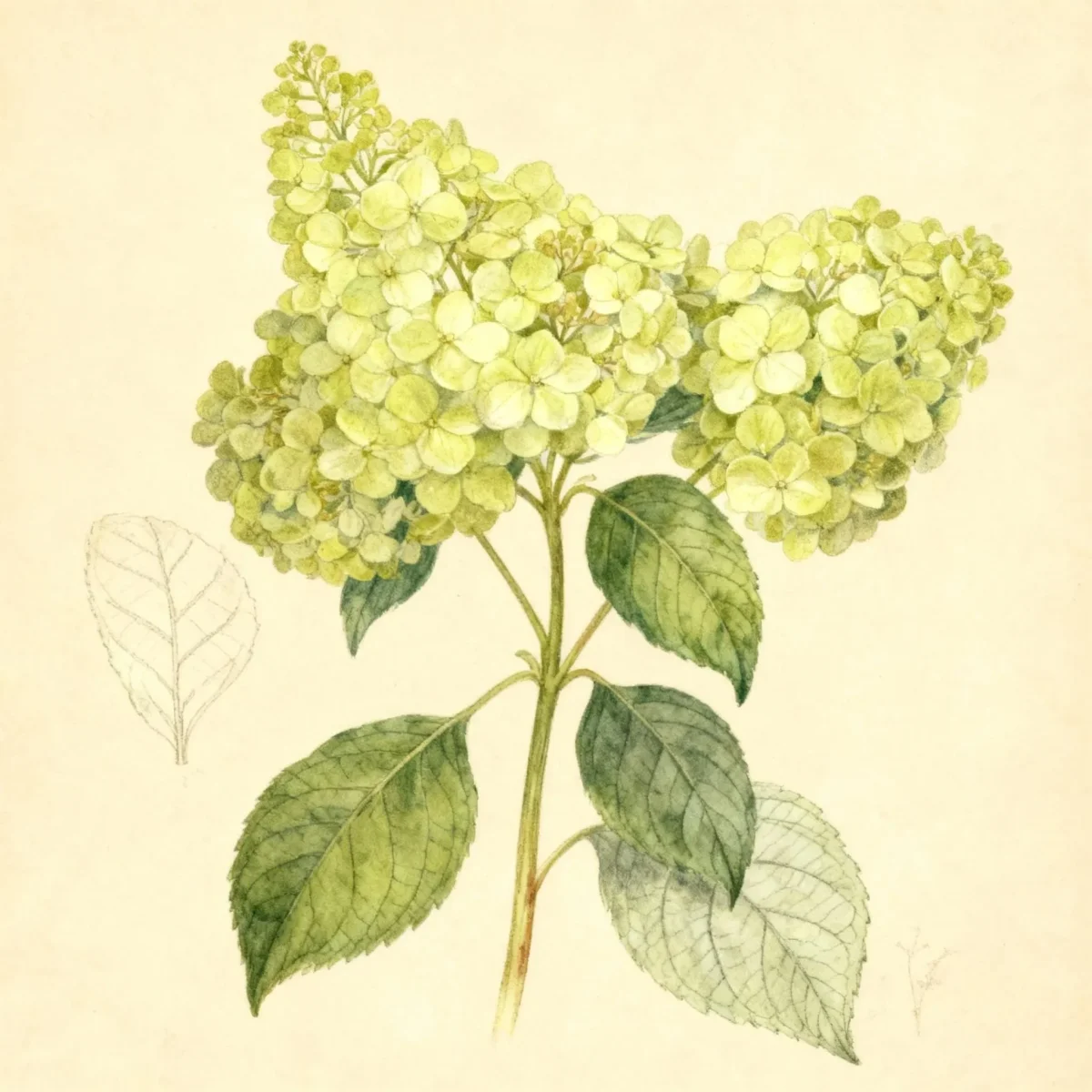 Panicle hydrangea (Hydrangea paniculata 'Limelight')