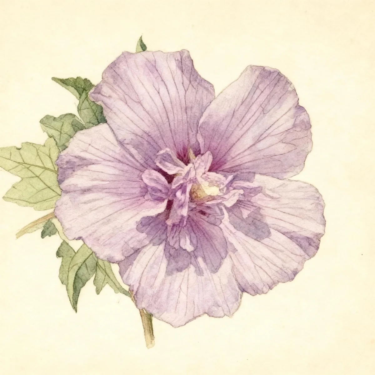 Rose of Sharon (Hibiscus syriacus 'Notwoodone' LAVENDER CHIFFON)