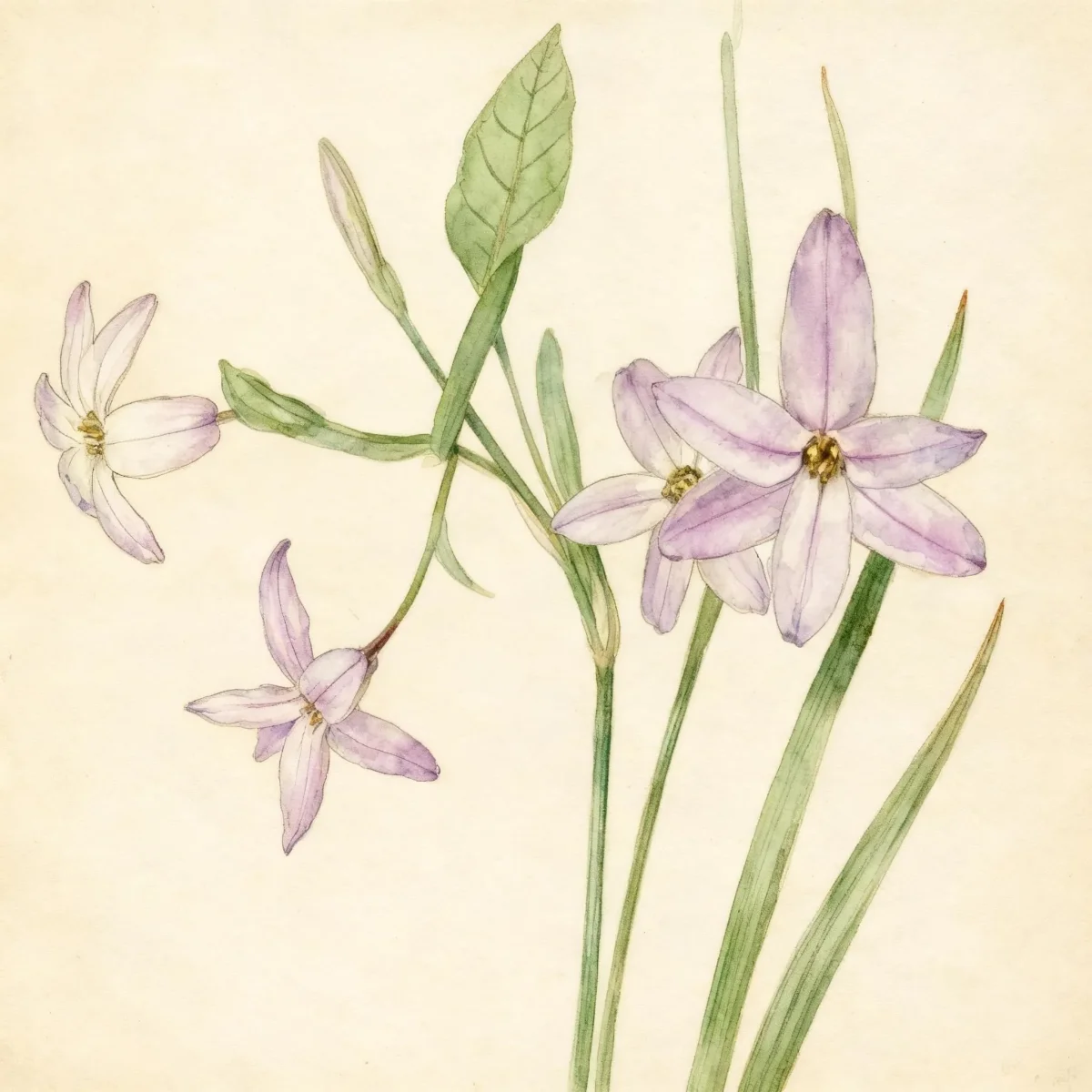Spring starflower (Ipheion uniflorum 'Charlotte Bishop')
