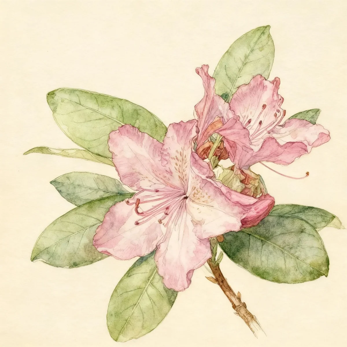 Rhododendron (Rhododendron 'English Roseum')