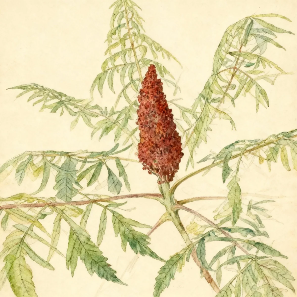 Staghorn sumac (Rhus typhina 'Dissecta')