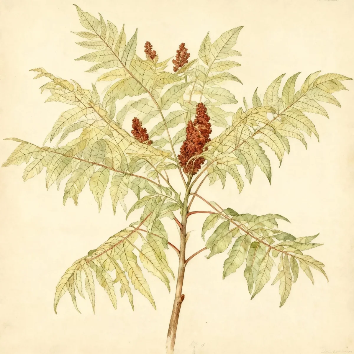 Staghorn sumac (Rhus typhina 'Bailtiger' TIGER EYES)