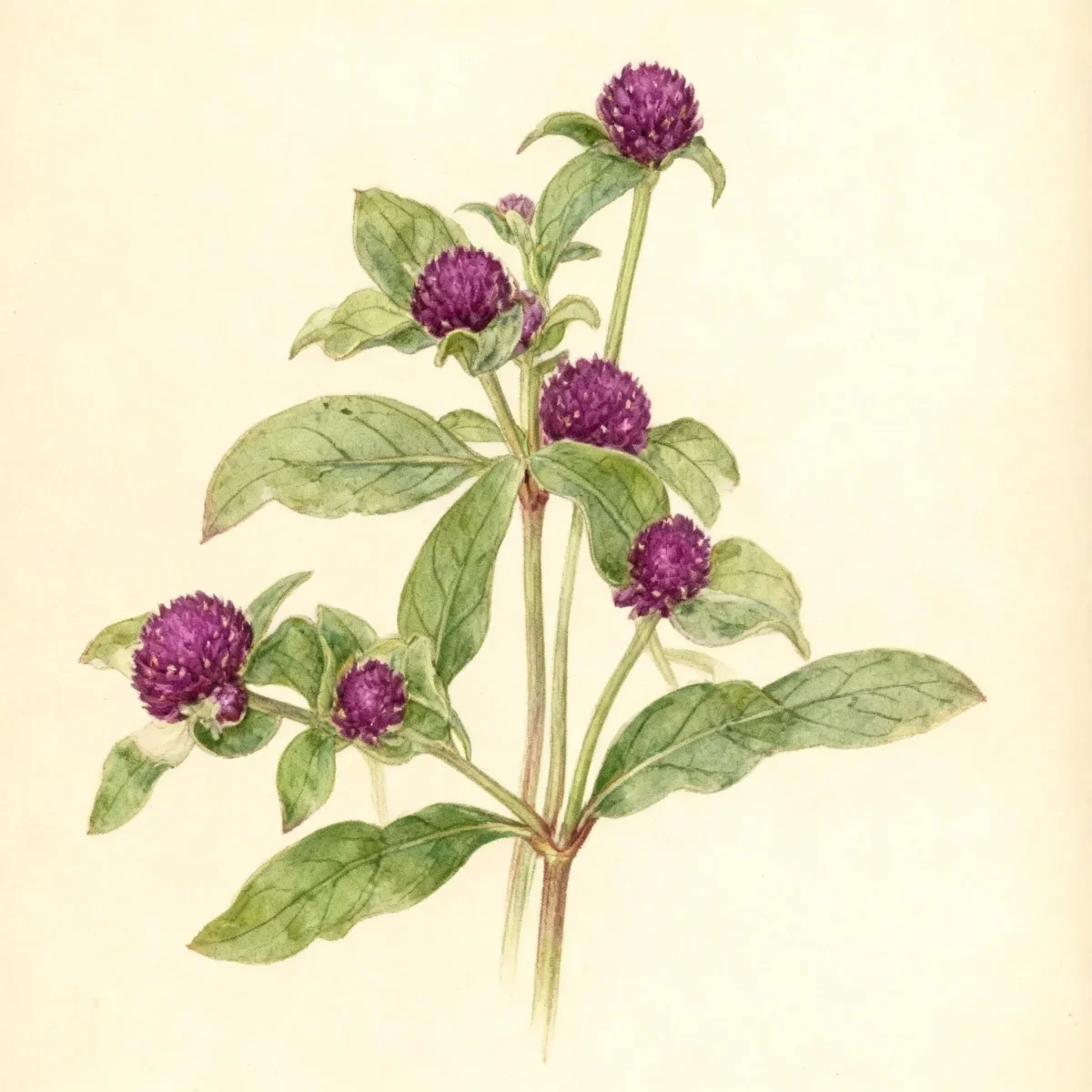 Globe amaranth (Gomphrena globosa 'Buddy Purple')
