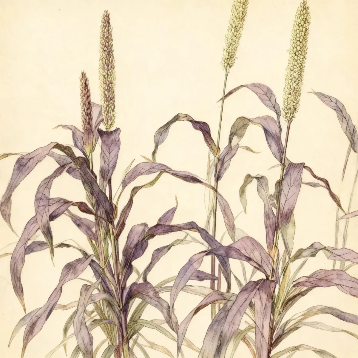 Pearl millet (Pennisetum glaucum 'Purple Majesty')