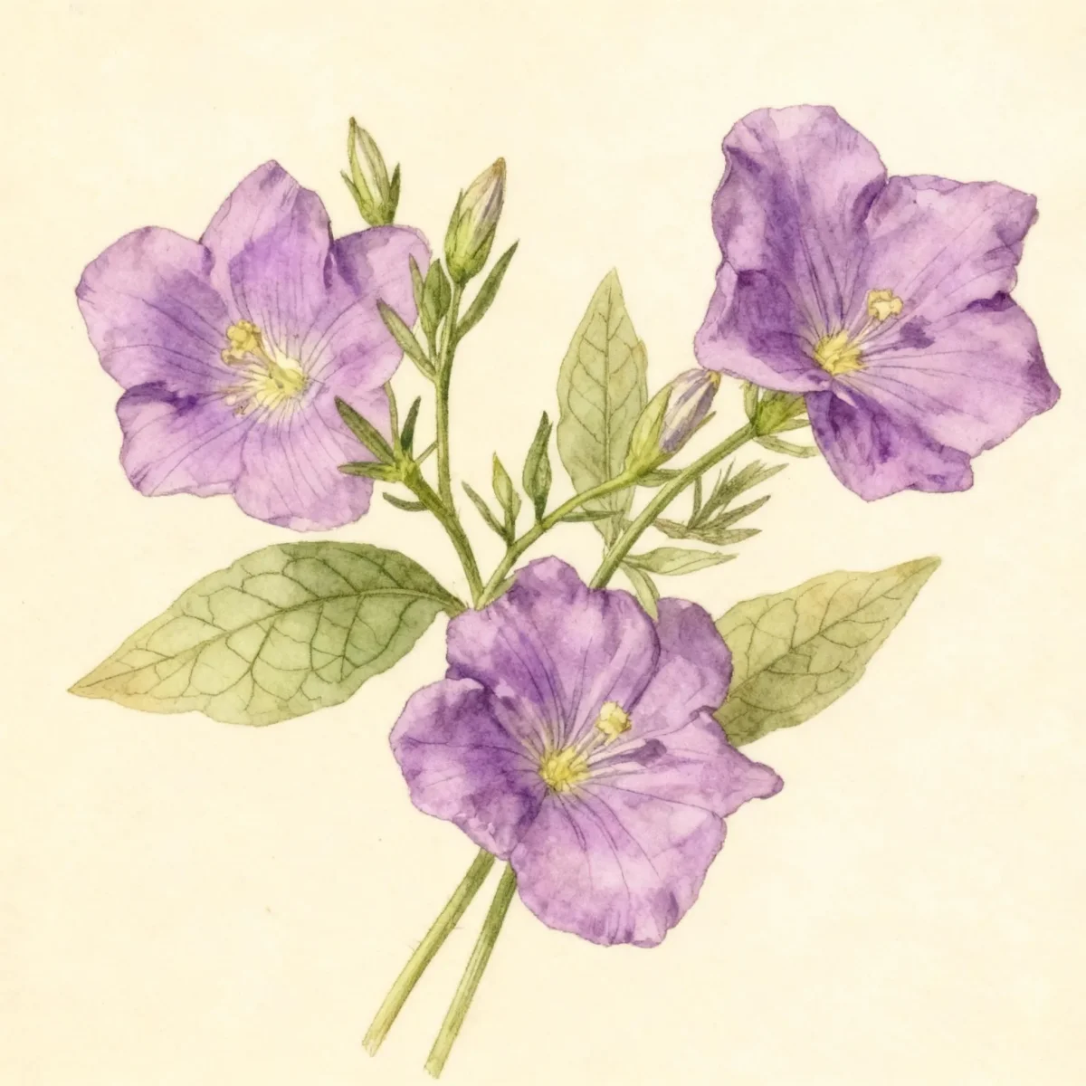 Cupflower (Nierembergia scoparia 'Purple Robe')