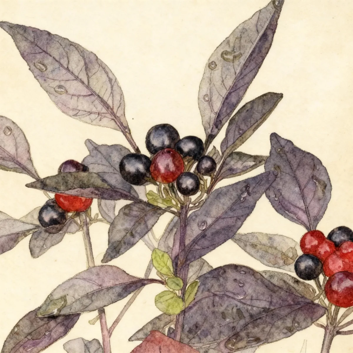 Ornamental pepper (Capsicum annuum 'Black Pearl')