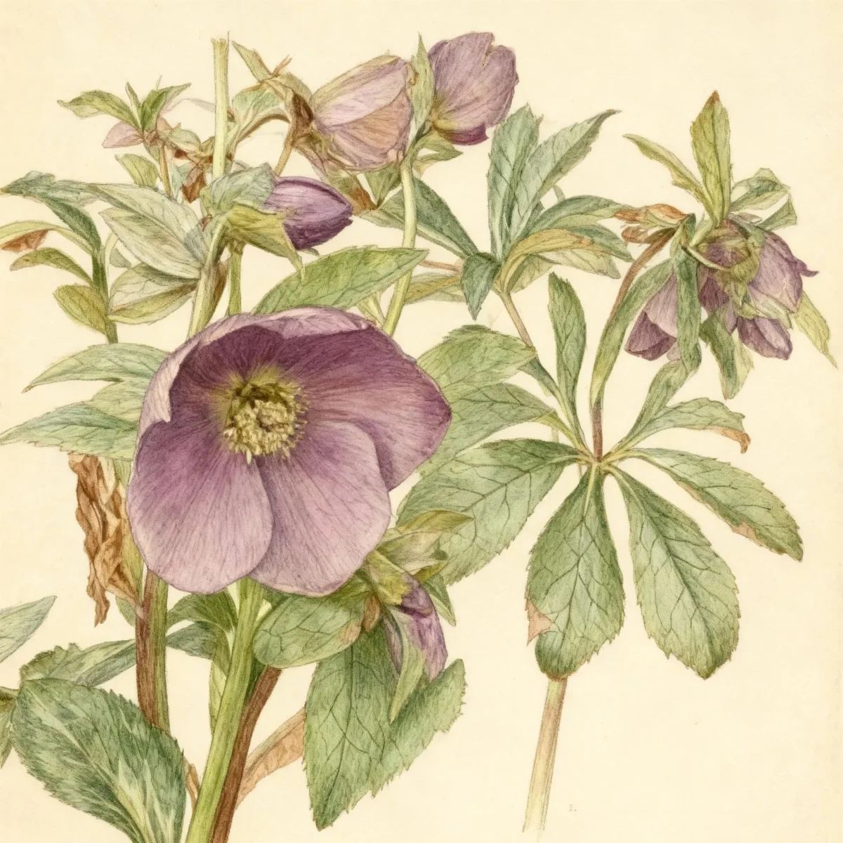 Hellebore (Helleborus × hybridus (Ballard's Group))