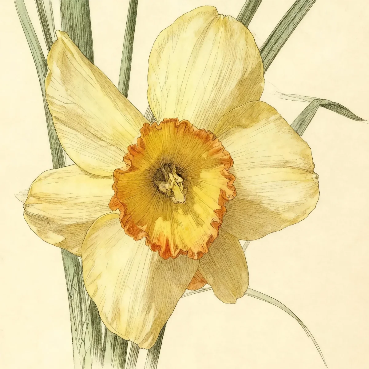 Large-cupped daffodil