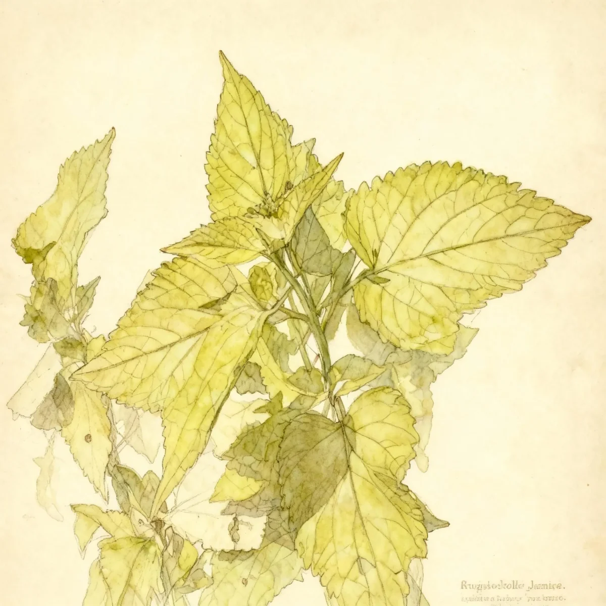 Purple giant hyssop (Agastache rugosa 'Golden Jubilee')