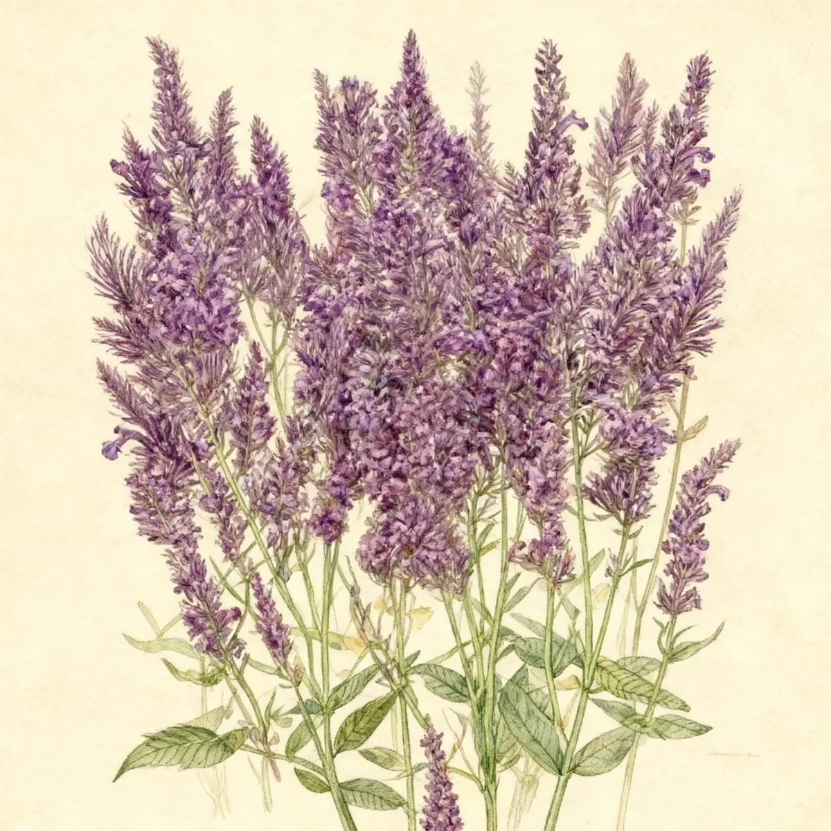 Sage (Salvia nemorosa 'Pusztaflamme' PLUMOSA)